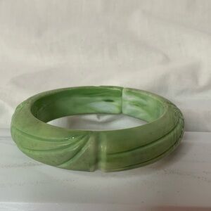 bangle carved marbled plastic bracelet